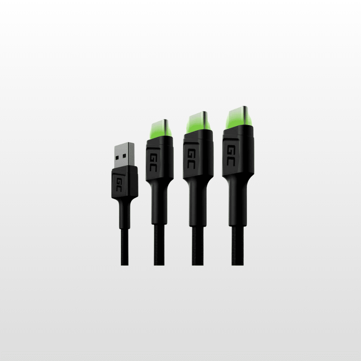 Pack de 3 cabos reforçados USB-C com 120 cm