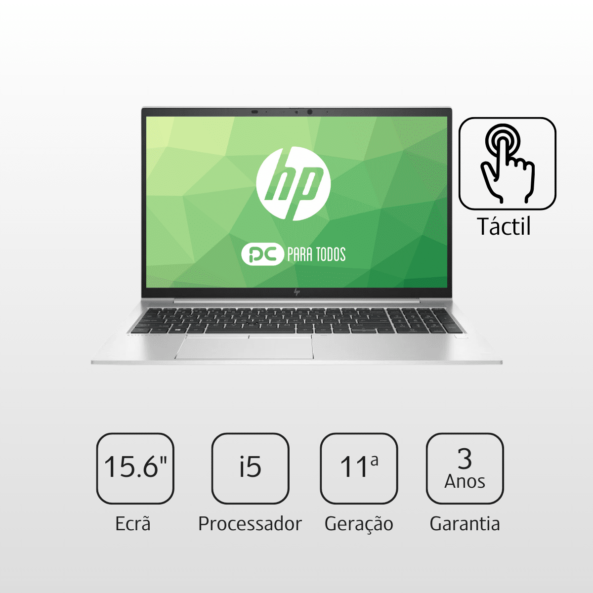 HP EliteBook 850 G8 i5 11ª-Geração 15.6" FULL HD - Ecrã Táctil