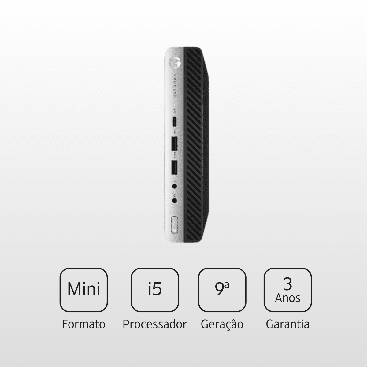 Hp EliteDesk 800 G4 Micro PC i5 9ª-Geração
