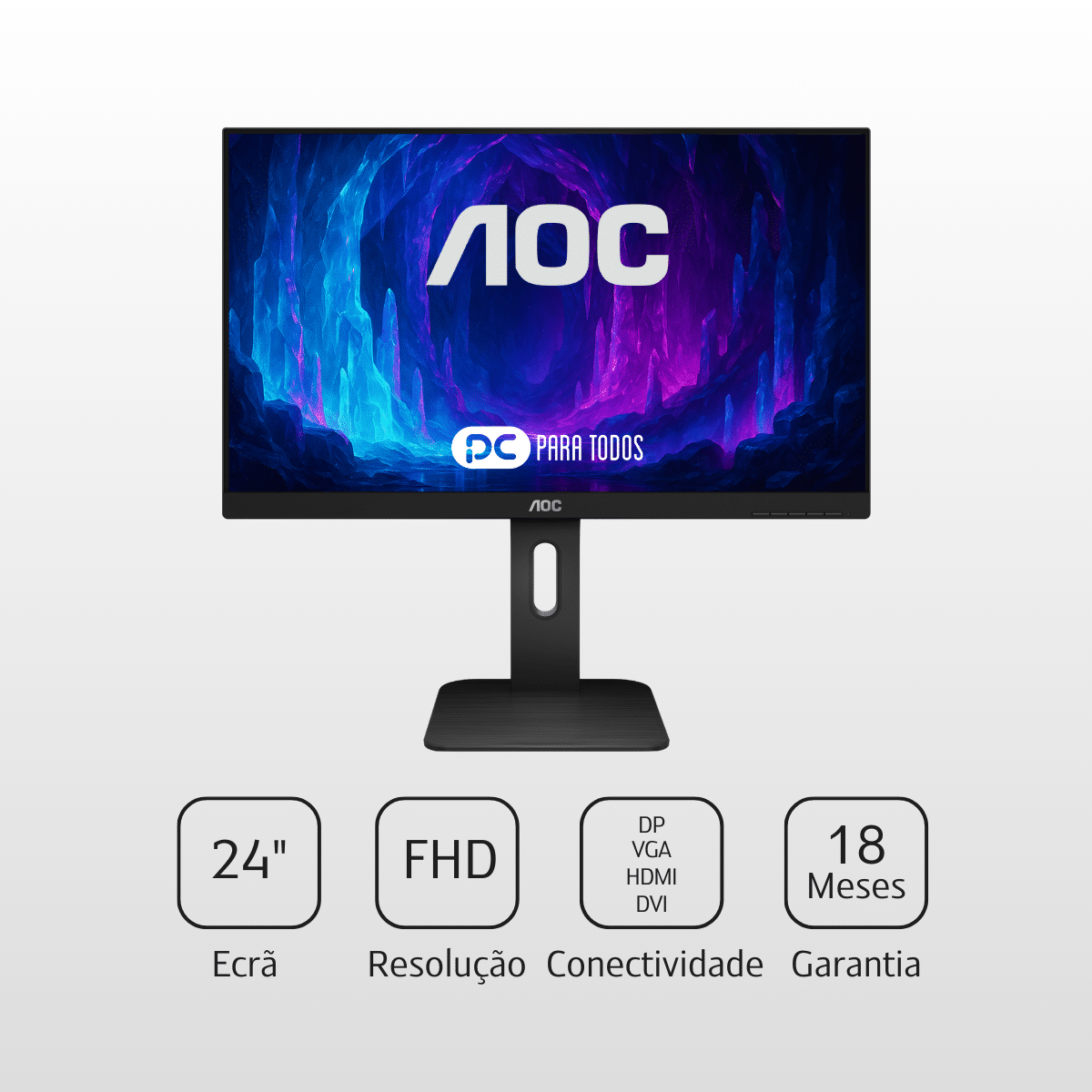 MONITOR AOC 24P1 24'' Full HD